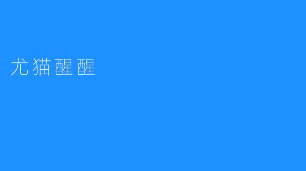 《尤猫醒醒：一只猫的慵懒哲学与生活启示》